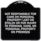Signmission Not Responsible for Cars or Personal Property Lost or Stolen or for Injury to Persons, BS-1818-23546 A-DES-BS-1818-23546 - alternate 1